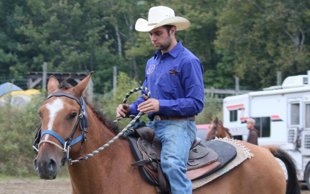 Canadian bull rider Dean LeBlanc found a relationship with Jesus through attending a rodeo school where they held cowboy church services. He eventually found Cowboys of the Cross, Ontario, where he connected with James and Jen Douma who lead cowboy church services there