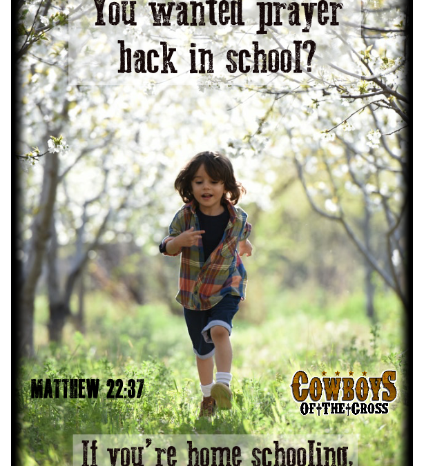 We can bring prayer back to school through our kids