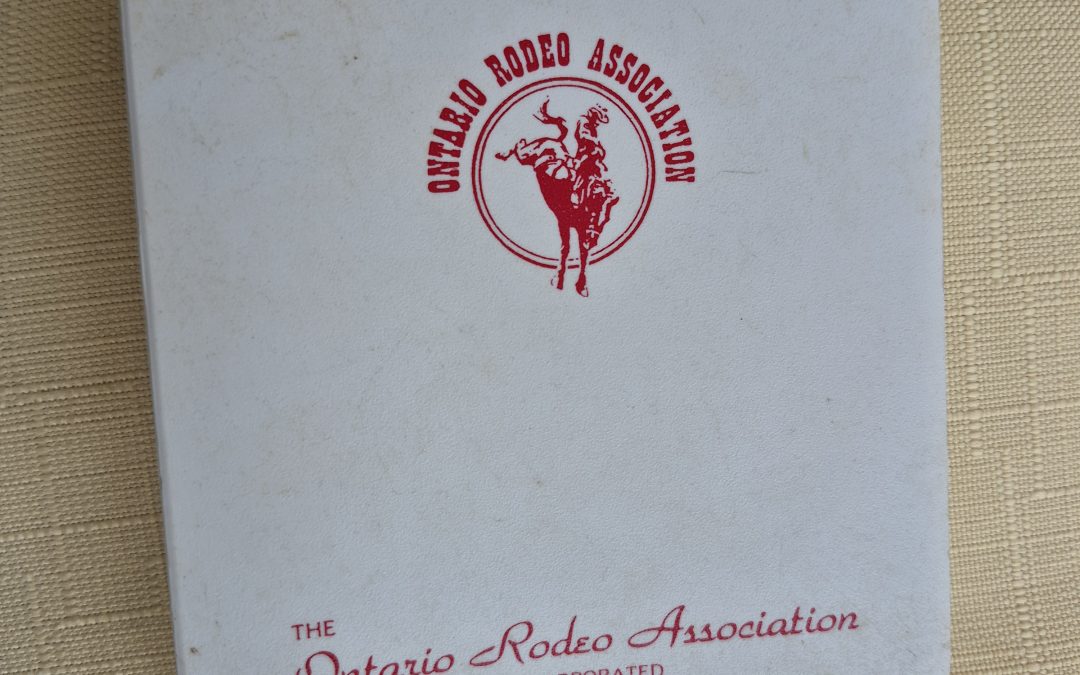 The Ontario Rodeo Association rule book from the 1990s