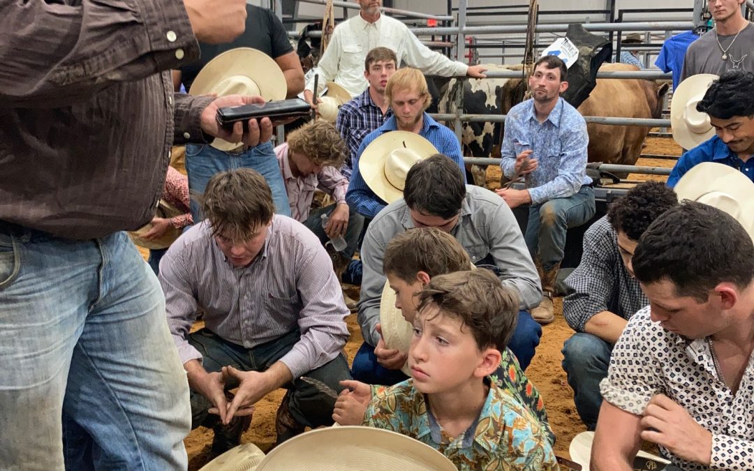 Holding cowboy church is one way we demonstrate love to Christian cowboys at rodeos and bull ridings